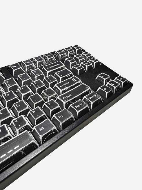 Graphite Tastenkappen Schwarz | Cherry | PBT | Dye-Sub | 136 Tasten