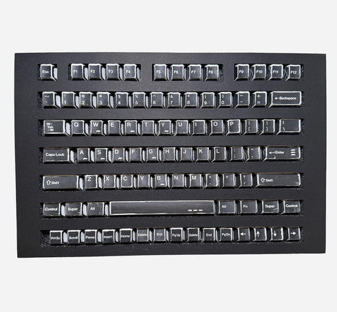 Graphite Tastenkappen Schwarz | Cherry | PBT | Dye-Sub | 136 Tasten