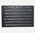 Graphite Black PBT keycap set with dark minimalist design