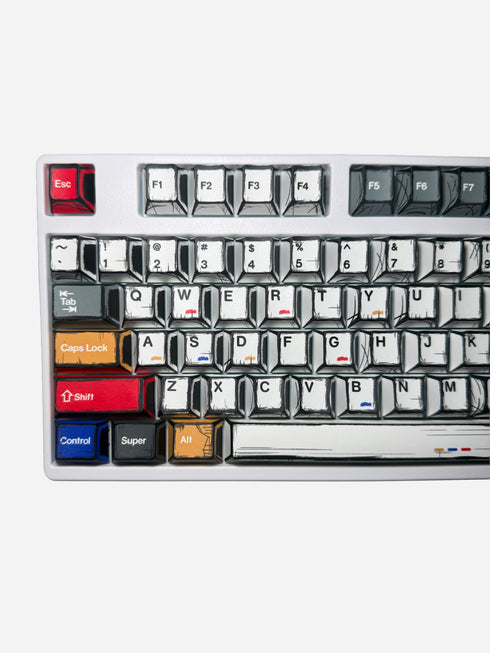 Graphite Keycaps Multicolor | Cherry | PBT | Dye-Sub | 136 Keys