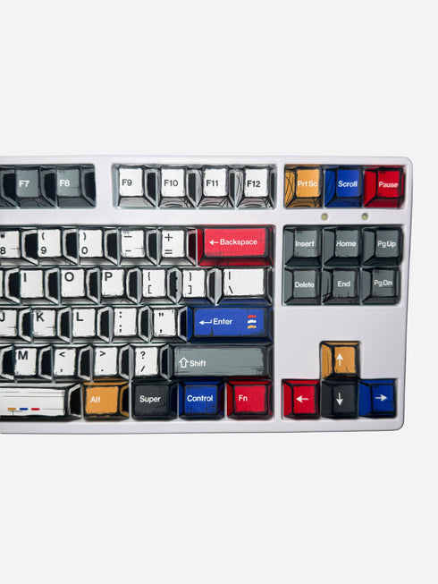 Graphite Keycaps Multicolor | Cherry | PBT | Dye-Sub | 136 Keys