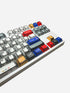 Graphite Multicolor keycaps installed on mechanical keyboard