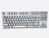 Graphite White PBT keycaps set with Cherry profile