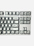 Graphite White 136 key keycap set for custom keyboards