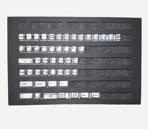 Graphite Tastenkappen Weiß | Cherry | PBT | Dye-Sub | 136 Tasten
