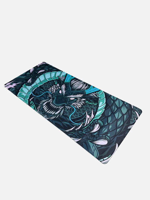 Eclipse Dragon Green Mousepad XXL - 900 x 400 x 3 mm - Antislip