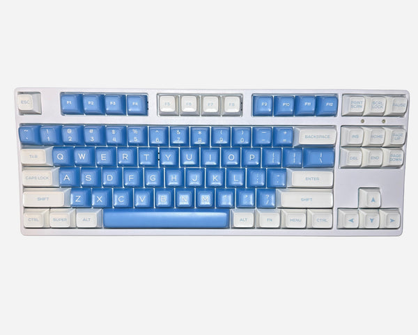 Ice Blue Keycaps | SA Profile | PBT | Doubleshot | 161 Keys