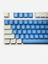 Ice Blue doubleshot keycaps for mechanical keyboards