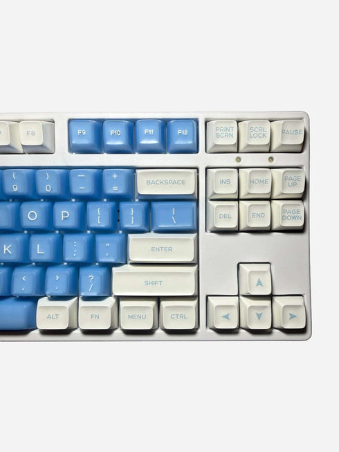 Ice Blue 161 key keycap set for custom keyboards