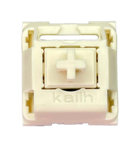 Kailh Cream switch in crèmekleurige behuizing met lineaire stem – ideaal voor soepel typen of gamen