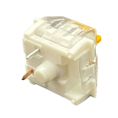 Back view of the Kailh Speed Golden switch showing its two-pin connector and smooth design.
