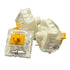 Three Kailh Speed Golden switches positioned together to highlight different angles and housing clarity.
