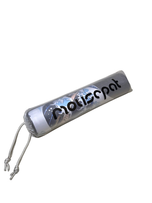 Hokusai-geïnspireerde muismat met maan, vogels en donkere oceaankleuren – antislip en extra groot