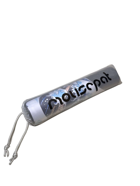 Hokusai-geïnspireerde muismat met maan, vogels en donkere oceaankleuren – antislip en extra groot