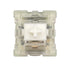 KTT Kang White V3 switch met witte stem en transparante bovenkant – lineaire mechanische switch
