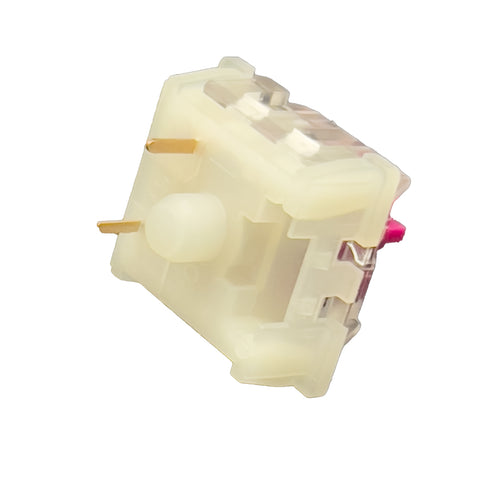 Onderkant van de KTT Red Wine switch met pinnen en mechanische details