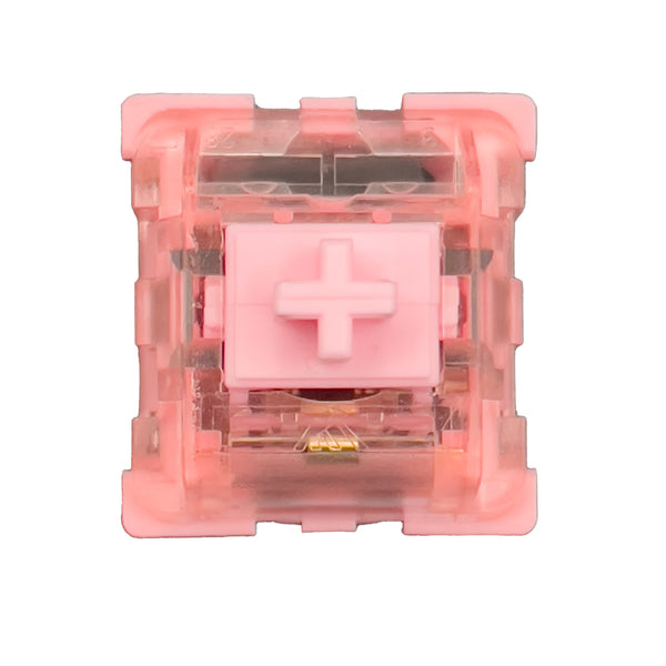 KTT Rose switch met roze stem en roze behuizing – lineaire mechanische switch
