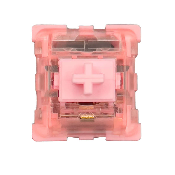 KTT Rose switch met roze stem en roze behuizing – lineaire mechanische switch