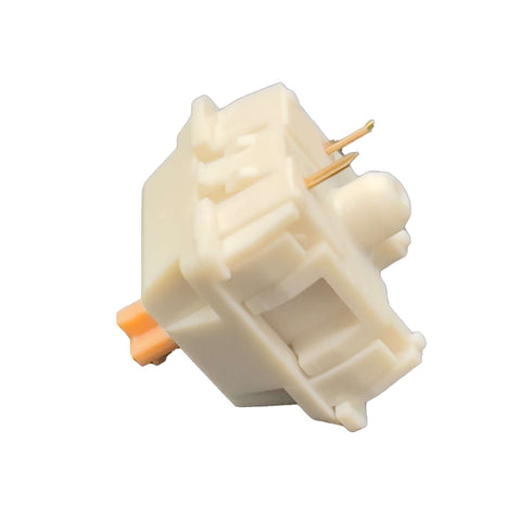 Mechanische MMD Holy Panda switch met zichtbare pinnen en stevige onderconstructie