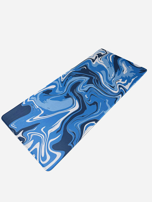 Neon Blue Bevel Tapis de souris XXL - 900 x 400 x 3 mm - Antidérapant