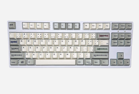 Office Grey PBT keycaps set with Cherry profile