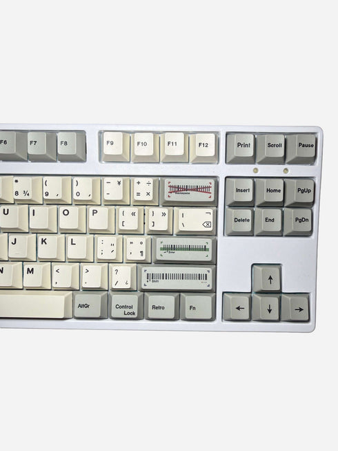Office Grey 143 key keycap set for custom keyboards