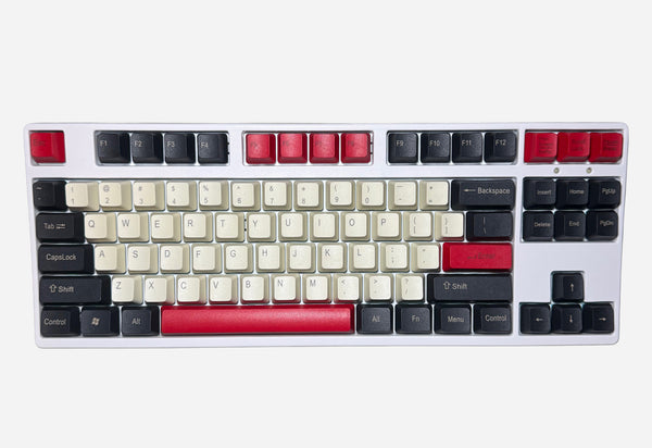 Retro Red Tastenkappen | OEM | PBT | Doubleshot | 104 Tasten