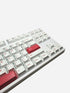 Rose Pink keycaps installed on mechanical keyboard