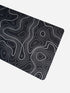 Schwarzes Topographie Mauspad XXL - 900 x 400 x 3 mm - Rutschfest