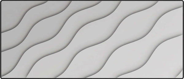 Abstract Wave Grey XXL gaming mousepad 900 x 400 mm