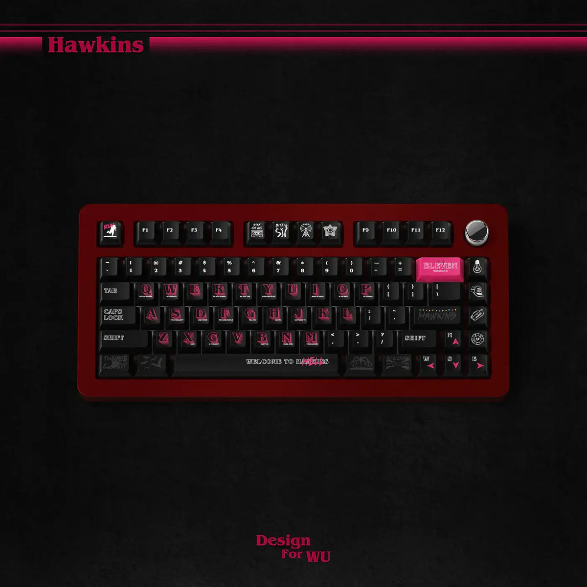 Keycaps Wukds Stranger Things Hawkins | PBT | 172 Keys – RGBKeys